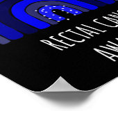 Darmkrebsbewusstseinsmaterial _ Darmkrebs Poster (Ecke)