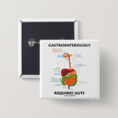 Darmleiden erfordert Eingeweide (Verdauungssystem) Button (Vorne & Hinten)