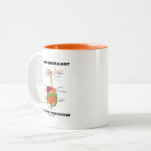 Darmleiden ist ein mutiger Beruf Zweifarbige Tasse (Vorderseite Links)