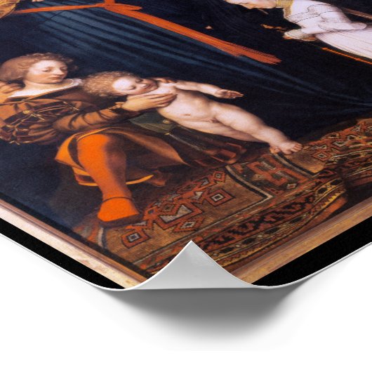 Darmstadt Madonna, Holbein der Jüngere Poster (Ecke)