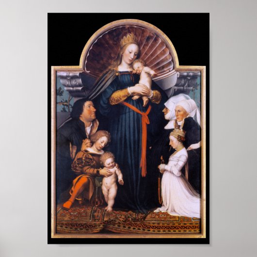 Darmstadt Madonna, Holbein der Jüngere Poster (Vorne)