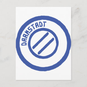 Darmstadt Poststempel Postkarte
