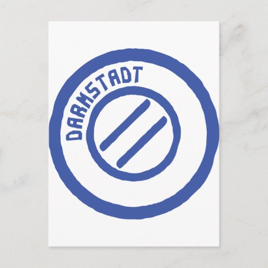 Darmstadt Poststempel Postkarte (Vorderseite)