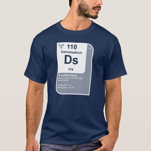 Darmstadtium (Ds) T-Shirt (Vorderseite)
