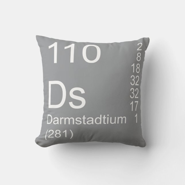 Darmstadtium Kissen (Vorderseite)
