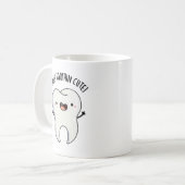 Darn Tooth-in Niedlich Funny Tooth Pun Kaffeetasse (Vorderseite Links)