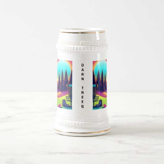 Darn Trees | Bigfoot Disk Golf Spaß Bierglas (Mittel)