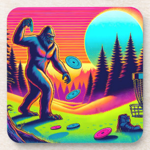 Darn Trees   Bigfoot Disk Golf Spaß Getränkeuntersetzer