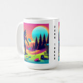 Darn Trees | Bigfoot Disk Golf Spaß Kaffeetasse (Vorderseite Links)