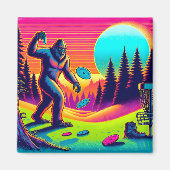 Darn Trees | Bigfoot Disk Golf Spaß Magnet (Vorne)