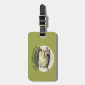 "DARN TURBULENCE" / Schildkröte auf der Rückseite Gepäckanhänger (Vorderseite vertikal)