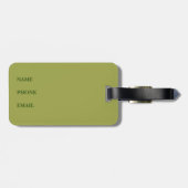 "DARN TURBULENCE" / Schildkröte auf der Rückseite Gepäckanhänger (Rückseite horizontal)