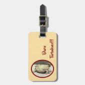 "DARN TURBULENCE" / Schildkröte auf der Rückseite Gepäckanhänger (Vorderseite vertikal)