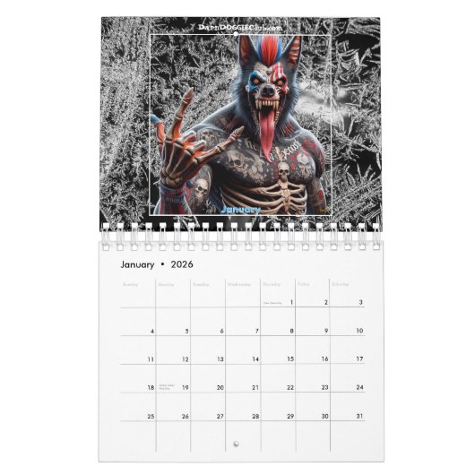 DarnDOGGIEClub 2026 Calendar Kalender (Jan 2026)