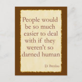 Darned Human Postcard Postkarte (Vorderseite)