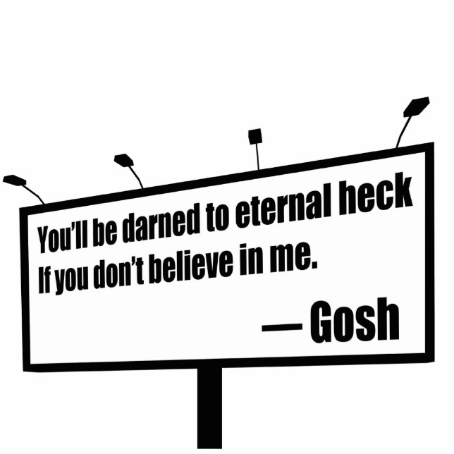 Darned to Eternal Heck komischer Ausschnitt (Vorne)