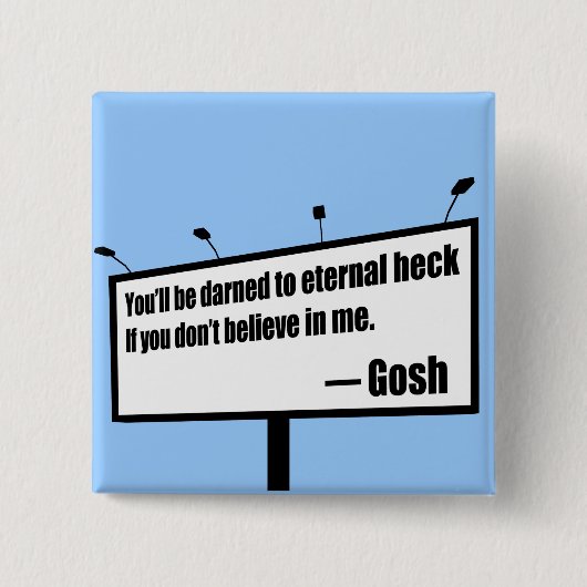 "Darned to Eternal Heck lustig"-Taste Button (Vorderseite)