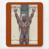Darnell Dedrick, Arme angehoben in Sieg, # 63 Mousepad (Vorne)