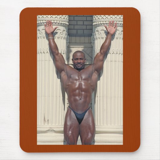 Darnell Dedrick, Arme angehoben in Sieg, # 63 Mousepad (Vorne)
