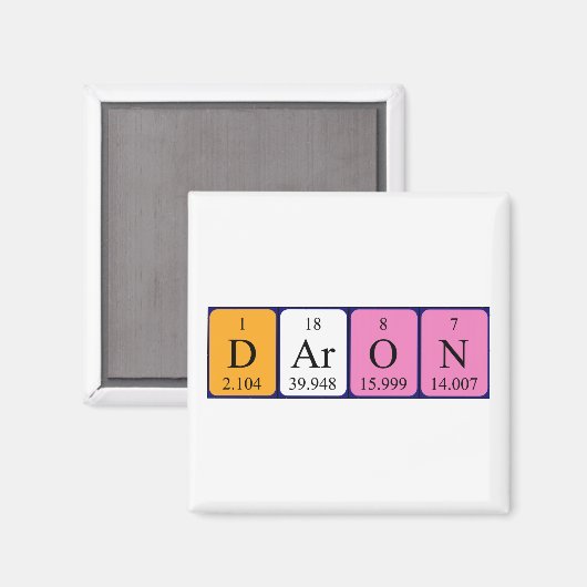 Daron Periodenmagnet Magnet (Vorderseite/Rückseite)