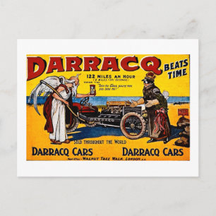 Darracq - Vintage Auto-Werbung Postkarte