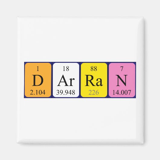 Darran-Magnet für periodische Tabellen Magnet (Vorne)