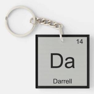 Darrell Name Chemie Element Periodensystem Schlüsselanhänger