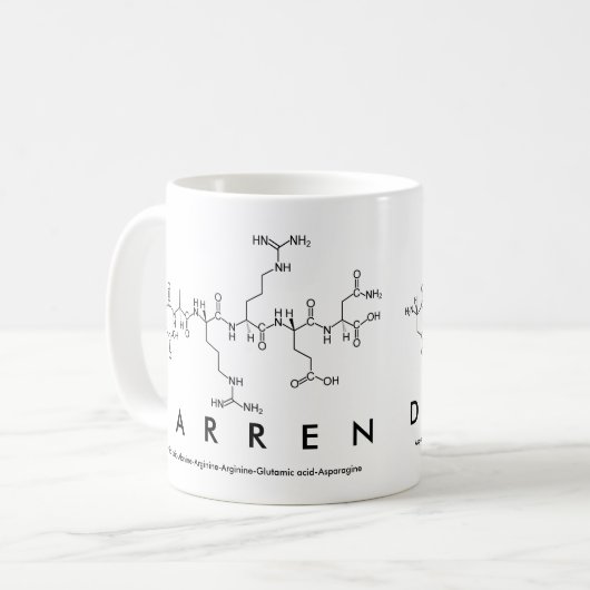 Darren Peptidname Tasse (Vorderseite Links)