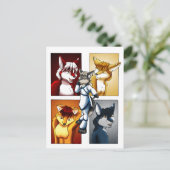 Darrik - Fox of Many Colors Postkarte (Stehend Vorderseite)