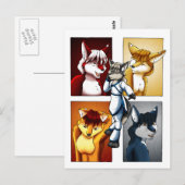 Darrik - Fox of Many Colors Postkarte (Vorne/Hinten)