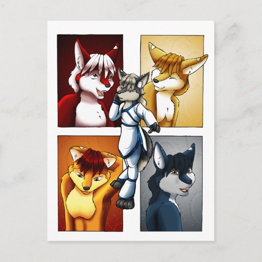 Darrik - Fox of Many Colors Postkarte (Vorderseite)