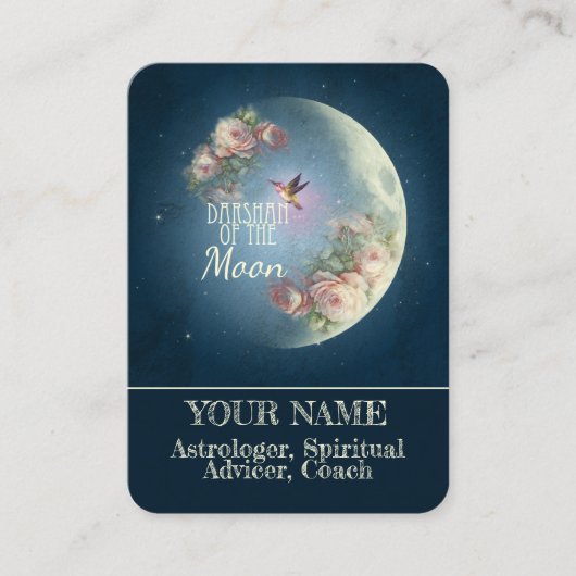 DARSHAN of the Moon - Visitenkarte (Vorderseite)