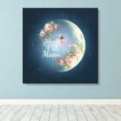 DARSHAN of the Moon - Wrapped Canvas Leinwanddruck (Insitu (Holzboden))