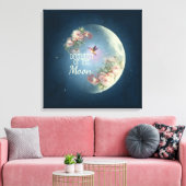 DARSHAN of the Moon - Wrapped Canvas Leinwanddruck (Insitu (Wohnzimmer))