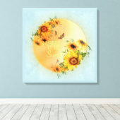 DARSHAN of the Sun - Wrapped Canvas Leinwanddruck (Insitu (Holzboden))