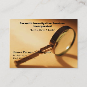 Darsmith Investigation Services, Inc Visitenkarten Visitenkarte