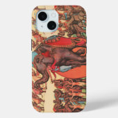 Darstellende Elefanten mit Frauen und Trainer. Case-Mate iPhone Hülle (Rückseite)