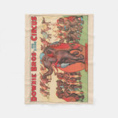 Darstellende Elefanten mit Frauen und Trainer. Fleecedecke (Vorderseite)