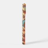 Darstellende Elefanten mit Frauen und Trainer. iPhone 15 Hülle (Rechte Seite)