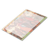 Darstellende Elefanten mit Frauen und Trainer. Notizblock (angewinkelt)