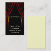 Darstellende Künste Visitenkarte (Vorne/Hinten)