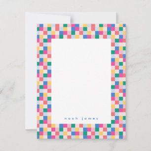 Darstellende Multicolor-Blockrahmen Mitteilungskarte