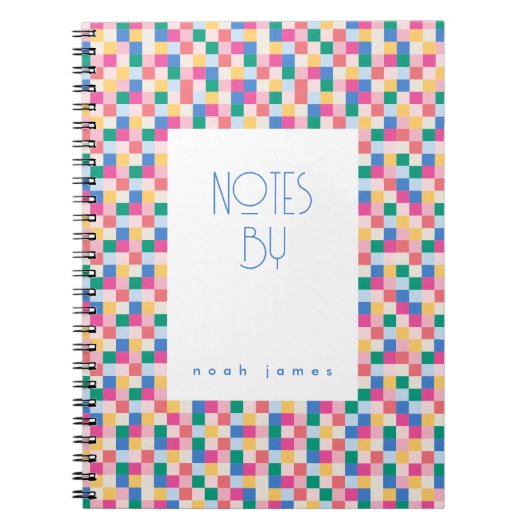 Darstellende Multicolor-Blockrahmen Notizblock (Vorderseite)