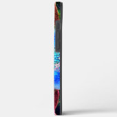 Darstellende oder rustikale bläuliche virtuelle Bl Case-Mate iPhone Hülle (Rückseite / Links)