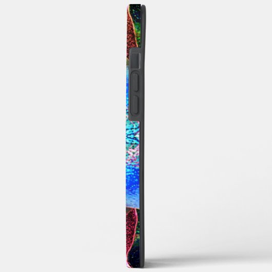 Darstellende oder rustikale bläuliche virtuelle Bl Case-Mate iPhone Hülle (Rückseite / Links)