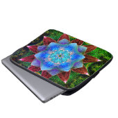 Darstellende oder rustikale bläuliche virtuelle Bl Laptopschutzhülle (Vorne Knopf)