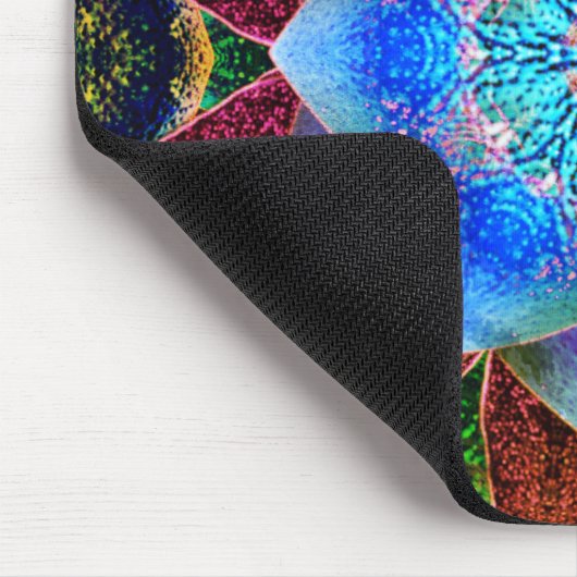 Darstellende oder rustikale bläuliche virtuelle Bl Mousepad (Ecke)