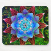 Darstellende oder rustikale bläuliche virtuelle Bl Mousepad (Vorne)