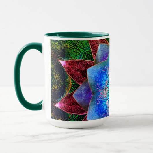 Darstellende oder rustikale bläuliche virtuelle Bl Tasse (Links)