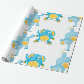Darstellender Elefant Geschenkpapier (Ungerollt)
